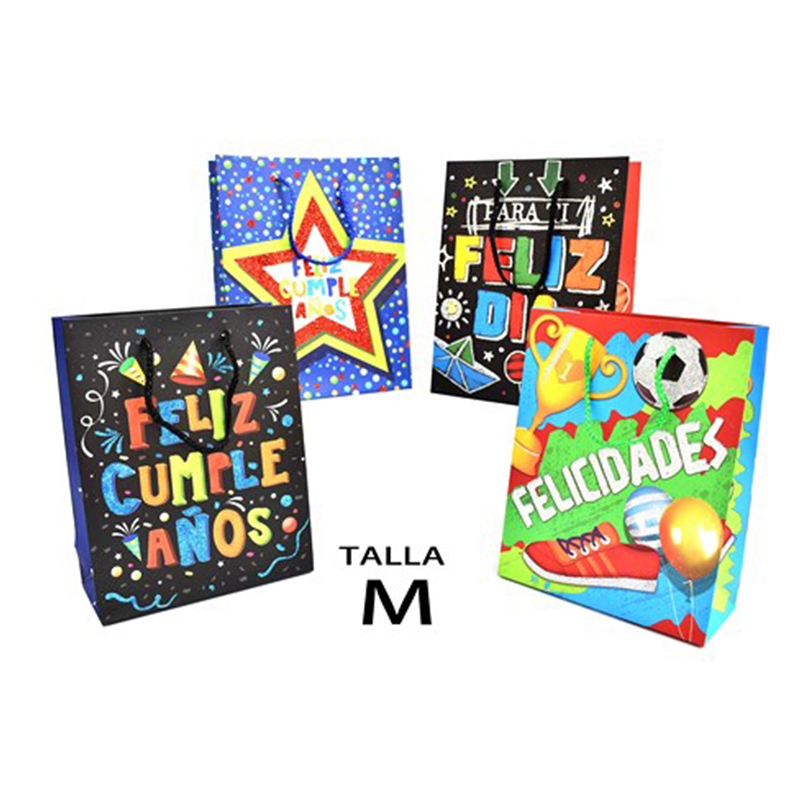 BOLSA DE REGALO (FELIZ CUMPLEAÑOS NIÑO) M