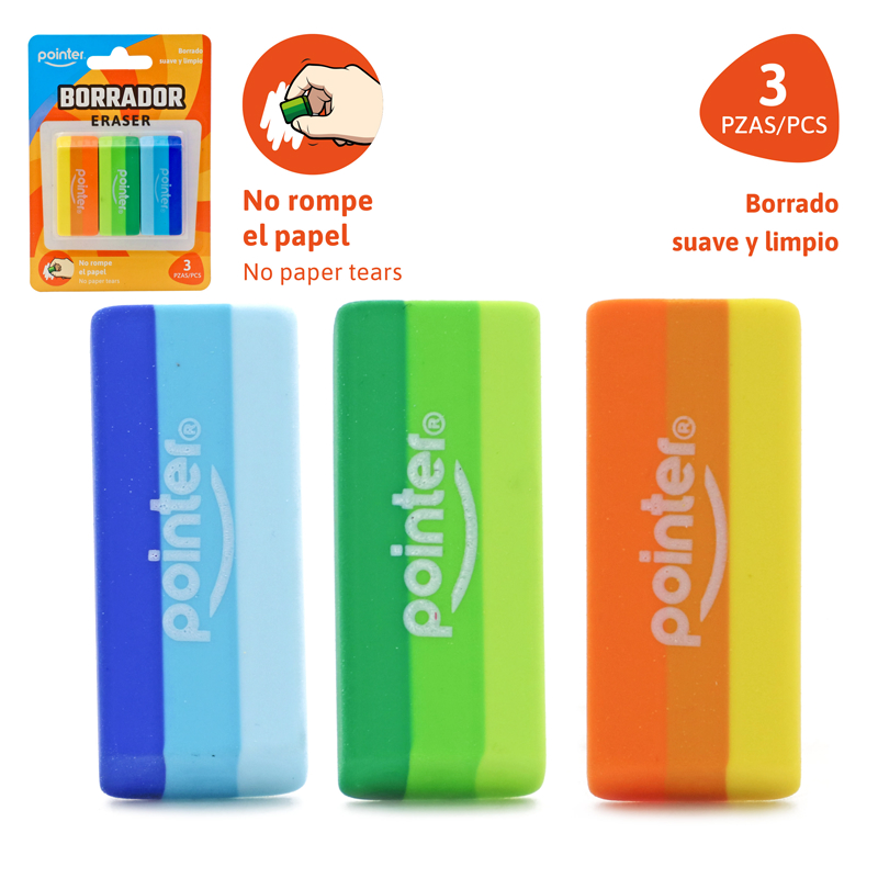 BORRADOR SUAVE DE COLORES x3UND