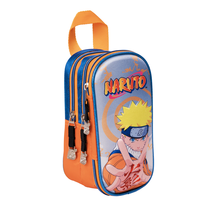 CARTUCHERA NARUTO 10x22x8 cm.