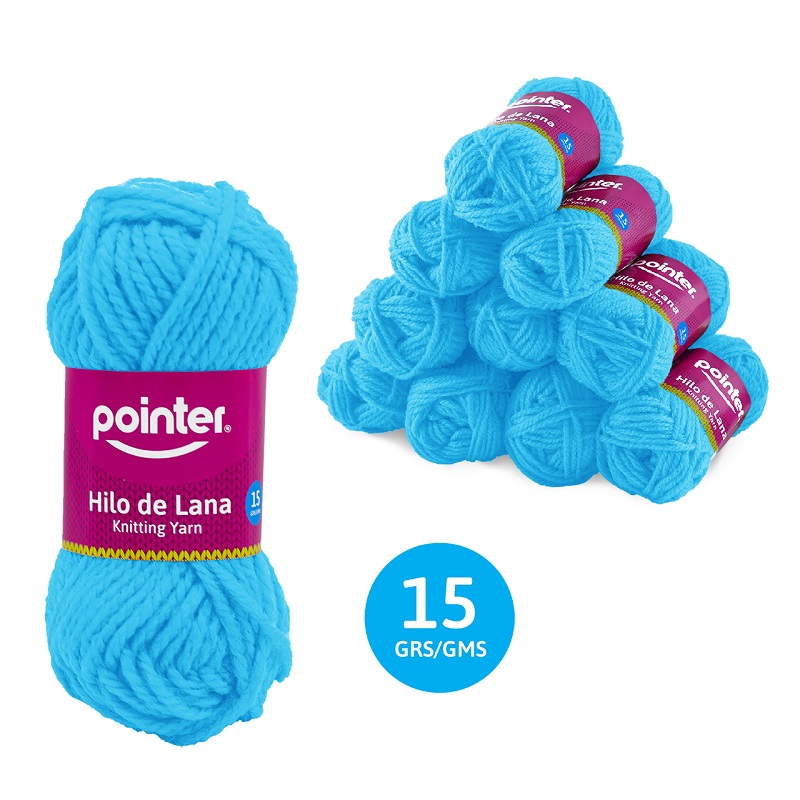 HILO DE LANA PARA MANUALIDADES TURQUESA - 15GRS