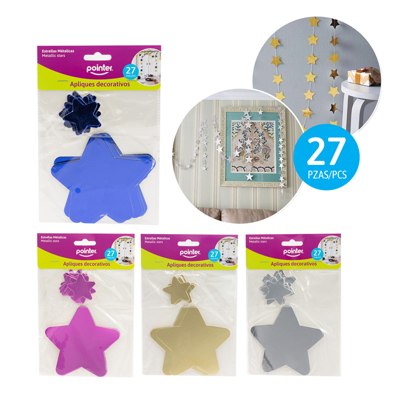 APLIQUES DECORATIVOS (ESTRELLAS)