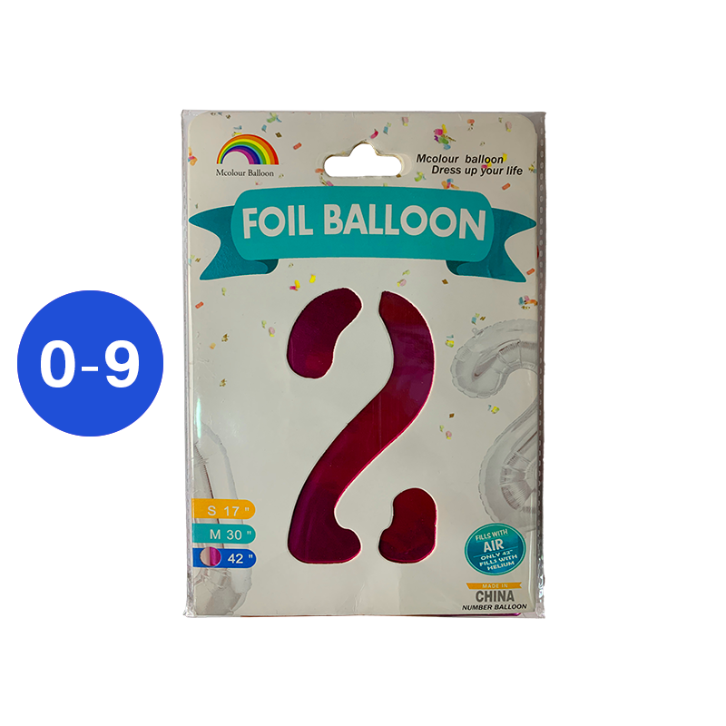 GLOBO NUMERO FUCSIA  42 