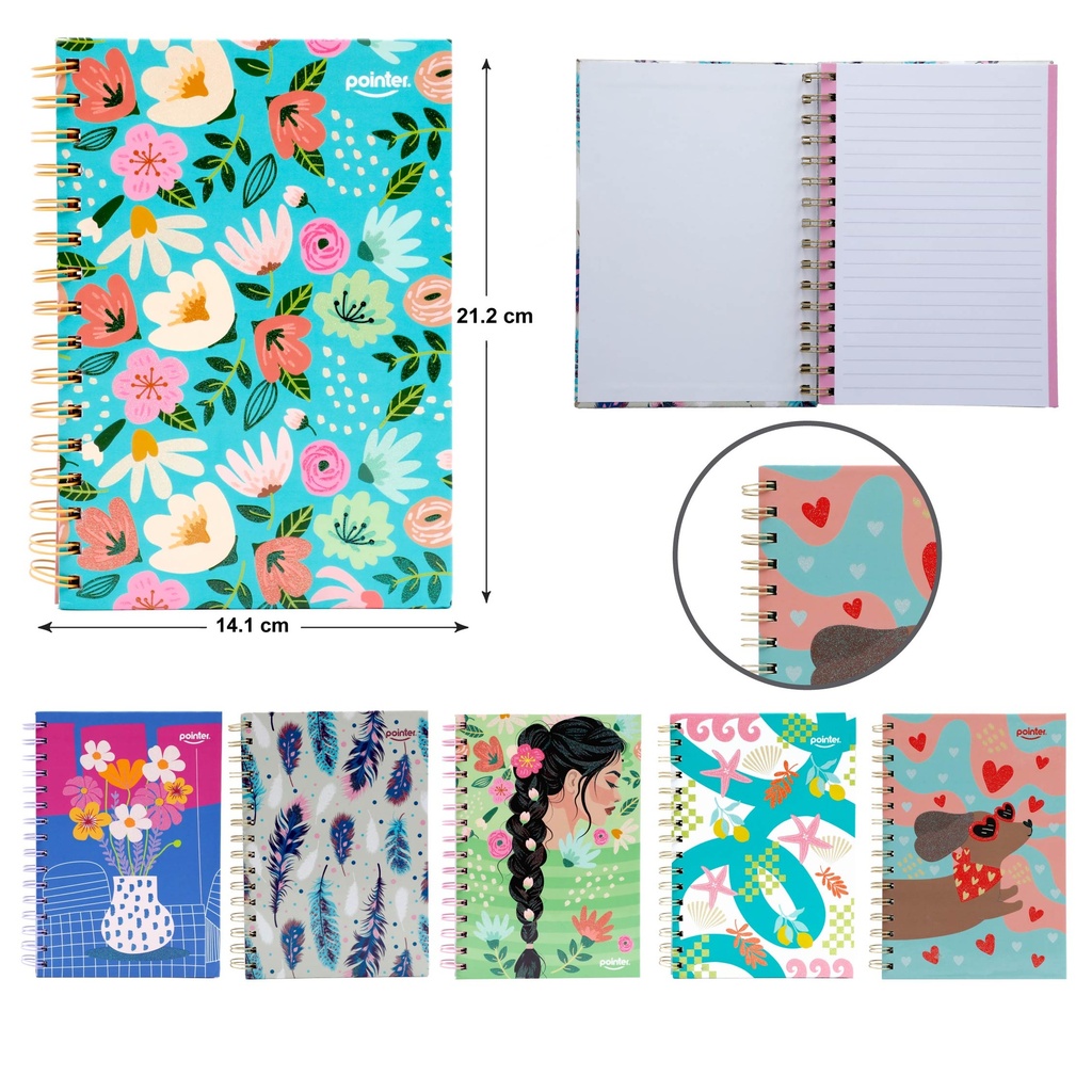 LIBRETA ESPIRAL A5 x100 HOJAS BLANCAS