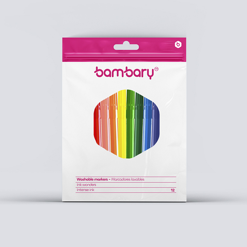 MARCADORES LAVABLES PUNTA FINA 12 UND