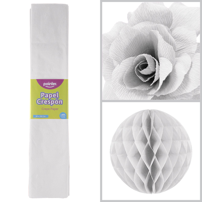 PAPEL CREPE - BLANCO (50x200CM)