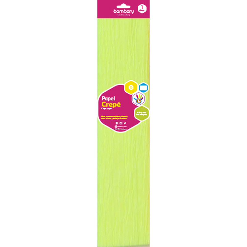 PAPEL CREPE NEON AMARILLO