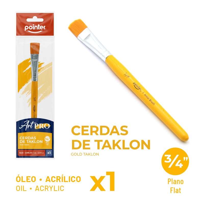 PINCEL PLANO 3/4 