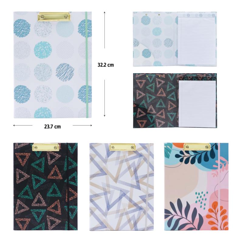 CARPETA PORTAPAPELES CON LIBRETA DE NOTAS