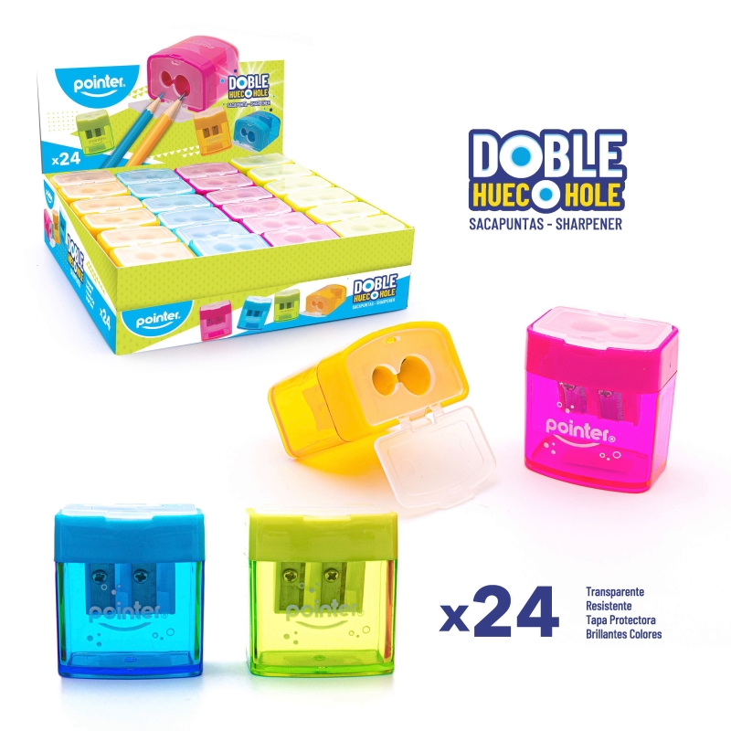 SACAPUNTAS DOBLE HUECO