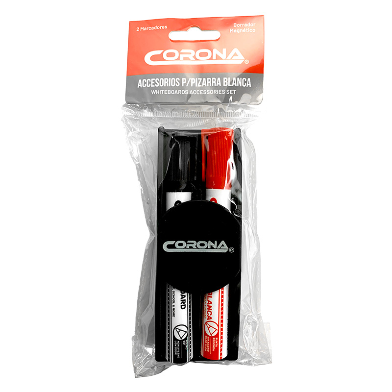 SET DE BORRADOR PARA PIZARRA BLANCO + 2 MARCADOR