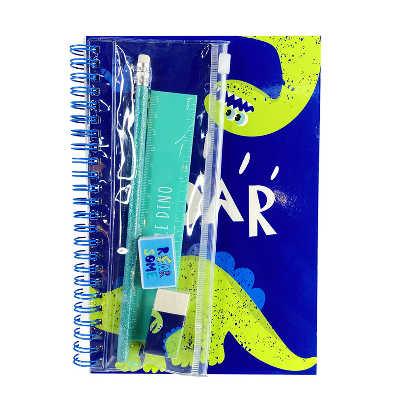 SET ESCOLAR - LIBRETA DINOSAURIO 