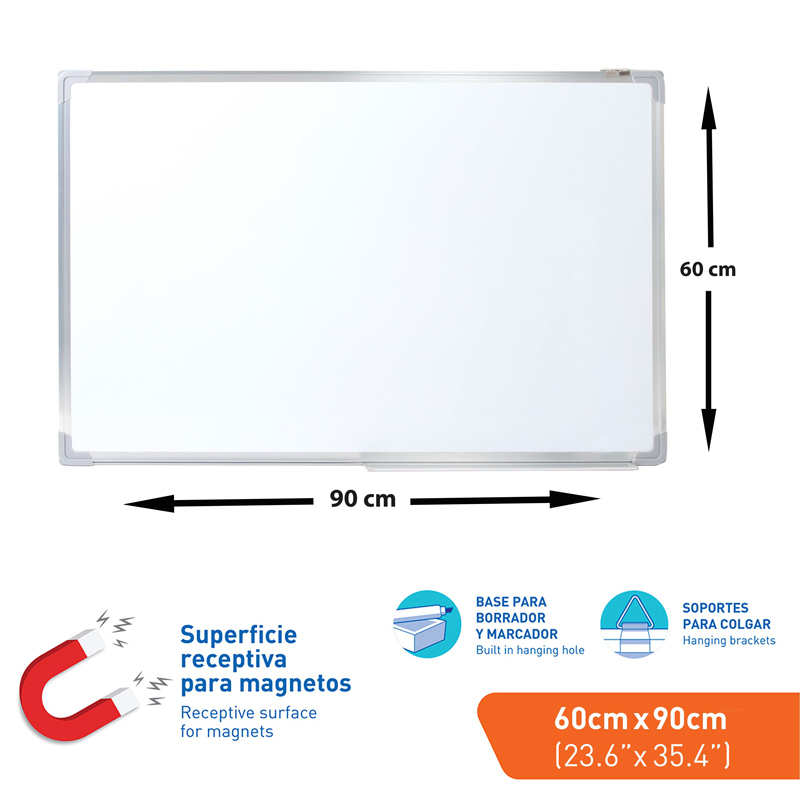 TABLERO BLANCO 60 x 90cm