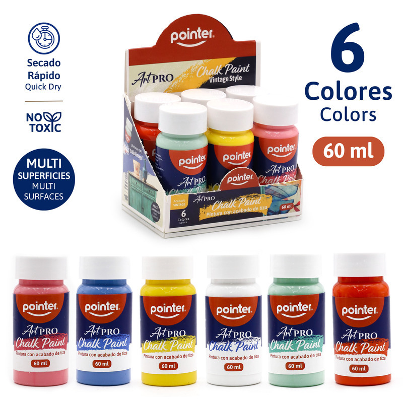 PINTURA ACABADO TIZA 60 ml