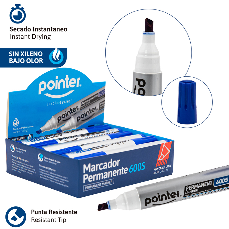 MARCADOR PERMANENTE AZUL