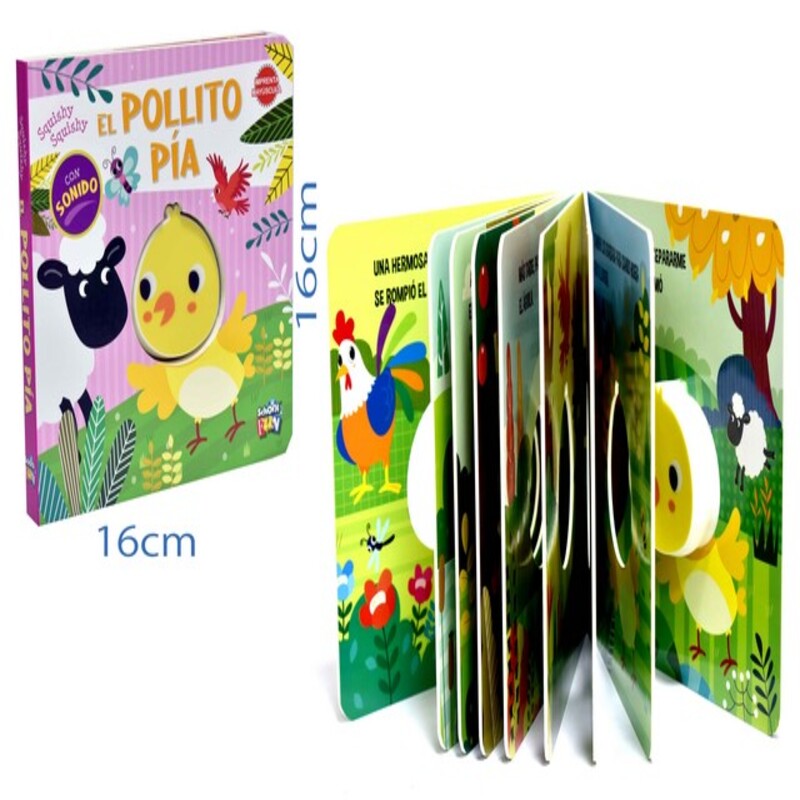 LIBRO DIDACTICO- EL POLLITO PIA C/ SONIDO