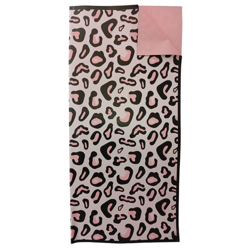 PAPEL COREANO OUYA BITONO OPACO ANIMAL PRINT - JAGUAR/ROSA 58x58CM