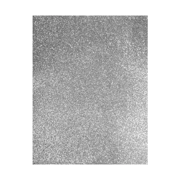 FOAMY ESCARCHADO PLATA ALPACA - DOBLECARTA 30x40CM