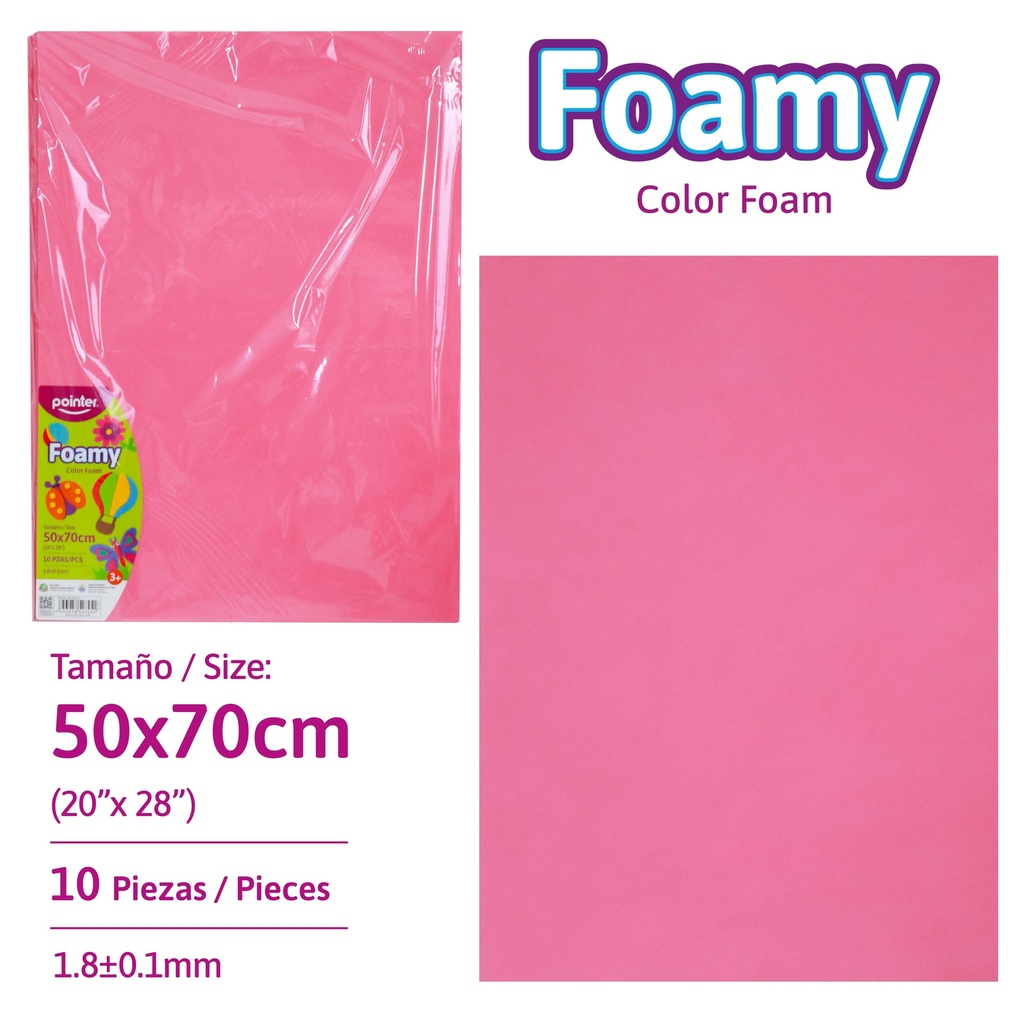FOAMY 50 x 70 cm (FUCSIA)