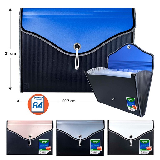 [FL1-26] ARCHIVADOR EXPANDIBLE PORTADOCUMENTOS A4