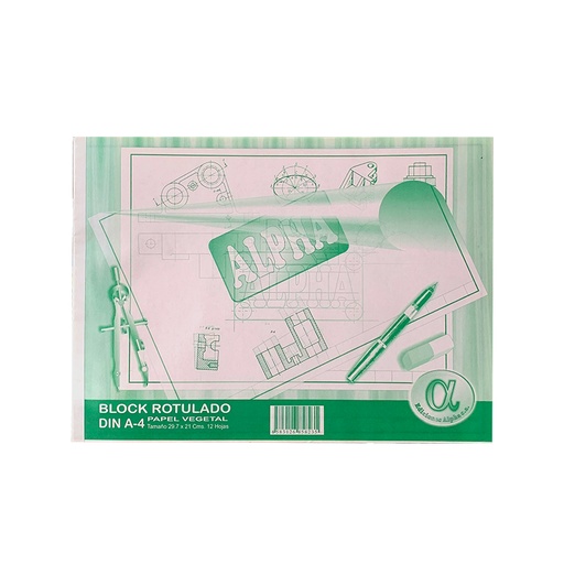 [6583126858235ME] BLOCK ROTULADO VEGETAL DIN A-4