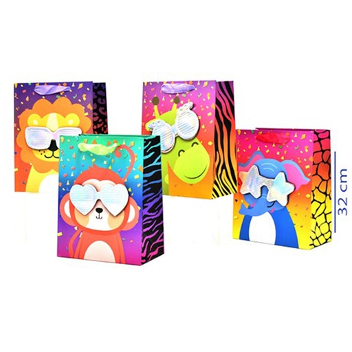 [84650] BOLSA DE REGALO (ANIMALES+LENTES) M