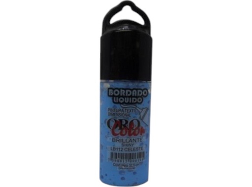[LB-112] BORDADO LIQUIDO CELESTE 32,5CM