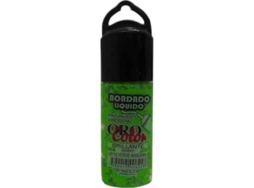[LB-114] BORDADO LIQUIDO BRILLANTE VERDE MANZANA 32,5ML
