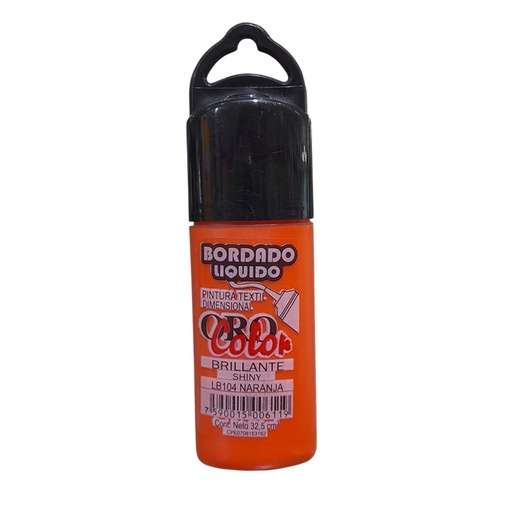 [LB-104] BORDADO LIQUIDO BRILLANTE NARANJA 32,5ML
