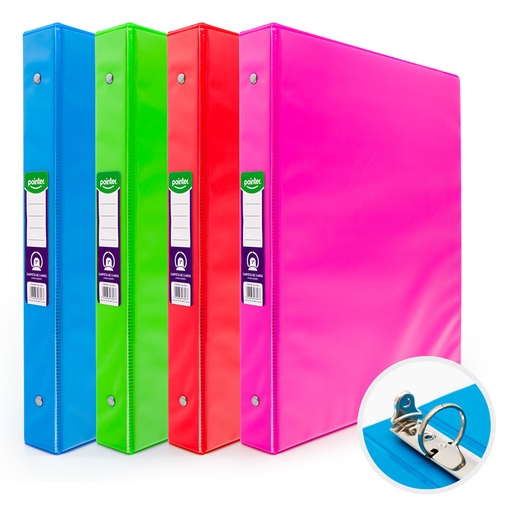 [FL1-38-1] CARPETAS 3 AROS 1" (COLORES NEON)