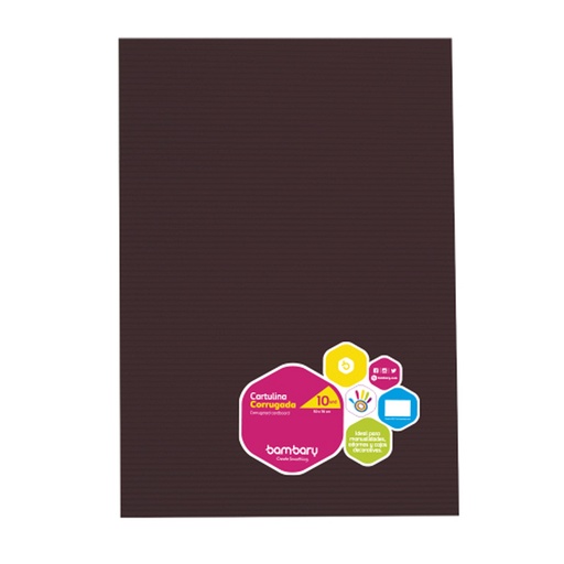 [112-1501/710] CARTULINA CORRUGADA VINOTINTO BAMBARY