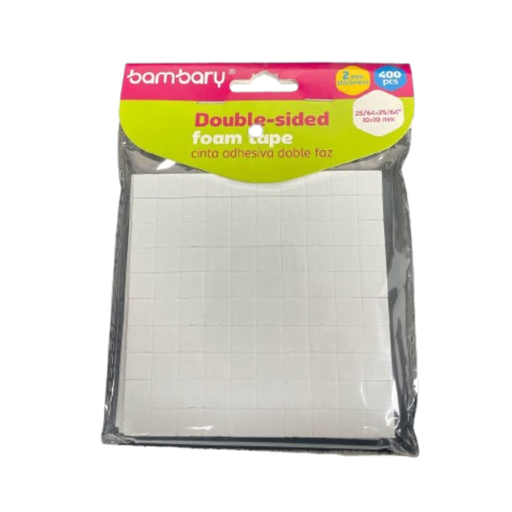 [305-9480/000] CINTA ADHESIVA DOBLE FAZ 2MM - 10x10MM x400PZAS