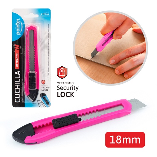 [CT-1902] CUCHILLA RETRACTIL 18mm