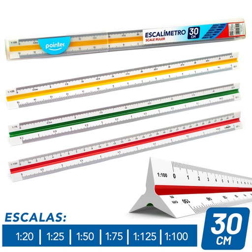 [9030-2] ESCALIMETRO PLASTICO 30CM