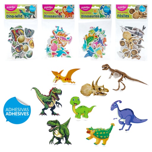 [ANC-23207] FIGURAS DE FOAMY ADHESIVAS (DINOSAURIOS)
