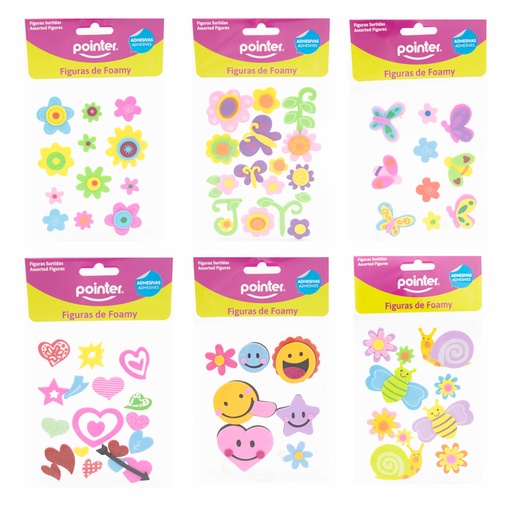 [EVA-6132] FIGURAS DE FOAMY ADHESIVAS