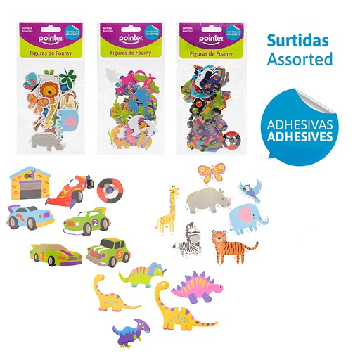 [ANC-1976] FIGURAS DE FOAMY ADHESIVAS SURTIDAS