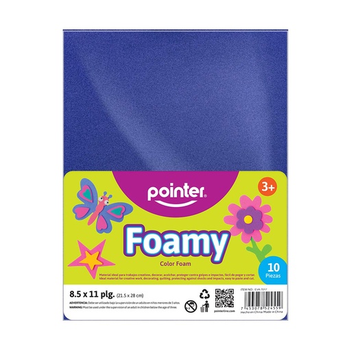 [EVA-7017] FOAMI LISO AZUL (20X30CM) 