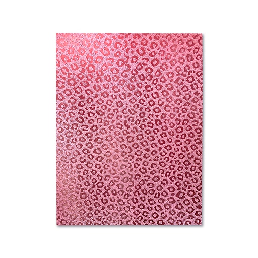 [002.019.7] FOAMY ESTAMPADO ROSA HUELLA TIGRE - DOBLECARTA 30x40CM