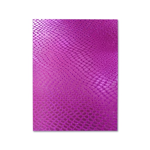 [013.018.7] FOAMI ESTAMPADO VIOLETA CULEBRA DOBLECARTA (40X60CM)