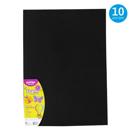 [EVA-7028-57] FOAMY LISO NEGRO MEDIO - (50x70CM)