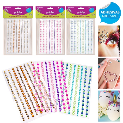 [ANC-2205] GEMAS DECORATIVAS ADHESIVAS