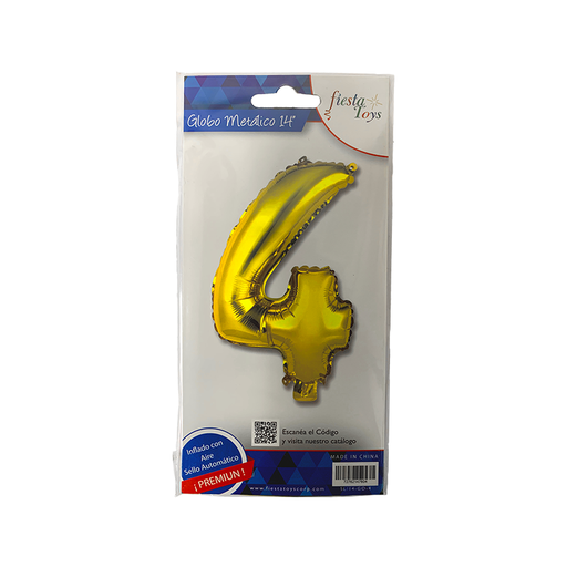 [72762147604] GLOBO METALICO 14" N 4 