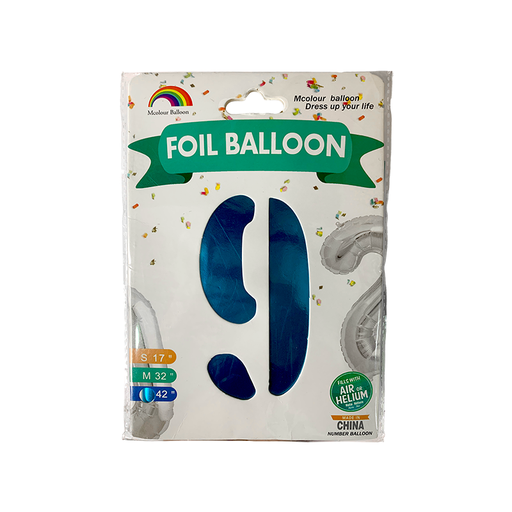 [A959-BLNB-BE] GLOBOS AZUL NUMEROS TALLA 42 