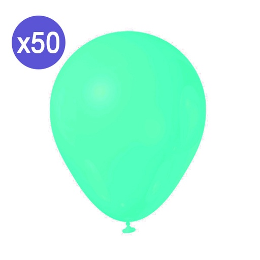 [A105-50064M-G] GLOBOS PASTEL DE 50 VERDE 