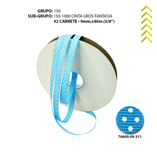 [76600-16-311] GRO #2 FANTASIA LUNARES BLANCO/CELESTE 