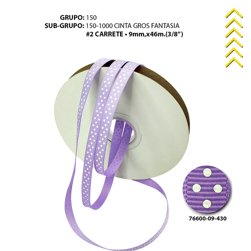 [76600-16-430] GRO #2 FANTASIA LUNARES BLANCO/VIOLETA
