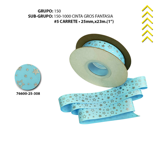 [76600-25-308] GRO #5 FANTASIA ESTRELLAS CELESTE 