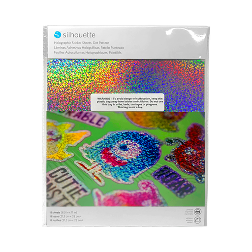 [MEDIA-DOT-ADH] LAMINAS ADHESIVAS HOLOGRAFICAS PATRON PUNTEADO