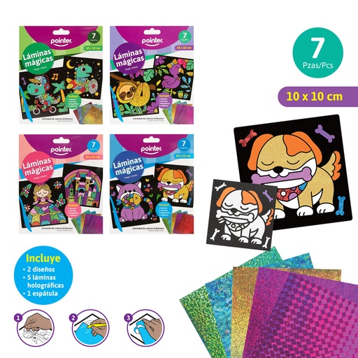 [ANC-22129] LAMINAS MAGICAS - 10 x 10CM x7PZAS