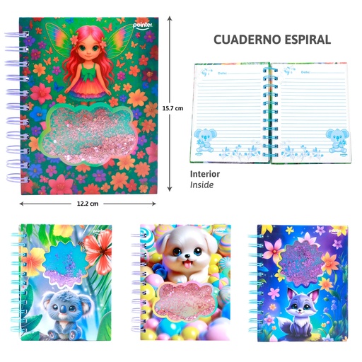 [NB-1982] LIBRETA DE APUNTES ESPIRAL (UNICORNIO)